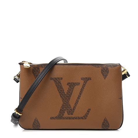 louis vuitton reverse double zip pochette|louis vuitton monogram pochette bag.